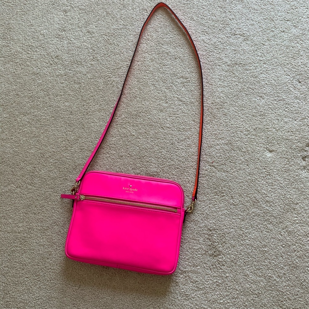 Hot pink Kate spade purse.